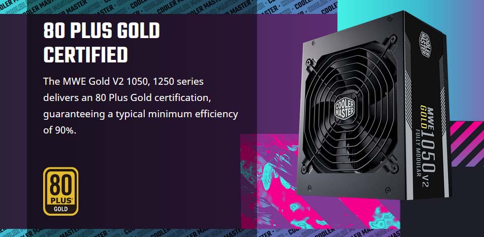 Cooler Master MWE Gold 1050-V2 Full Modular | MPE-A501-AFCAG