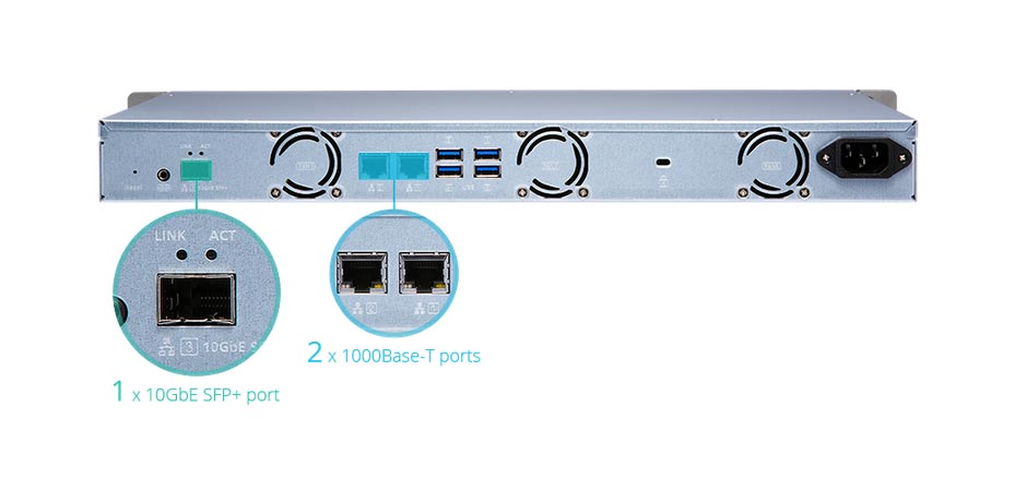 Qnap Nas TS-431XeU Serveur Rackable 4 Baies TS-431XEU-2G