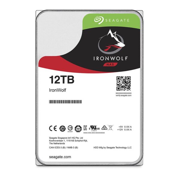 Seagate IronWolf 12Tb NAS Disque Dur 6Gb/s | ST12000VN0008