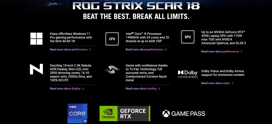  ASUS ROG Strix SCAR 18 (2024) G834 | G834JYR-R6037W