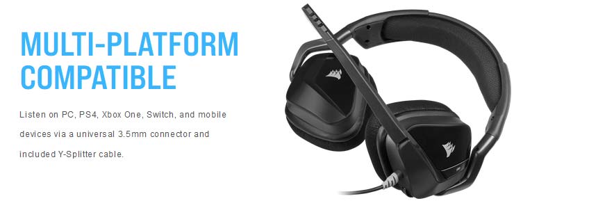 Corsair VOID Elite Stereo Casque Gaming | CA-9011208-NA