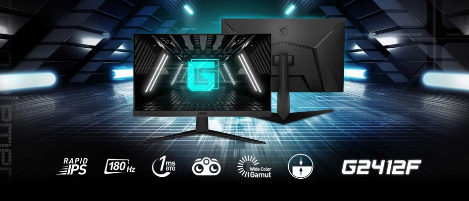 MSI G2412F 180Hz IPS Gaming Moniteur | MYO-G2412F