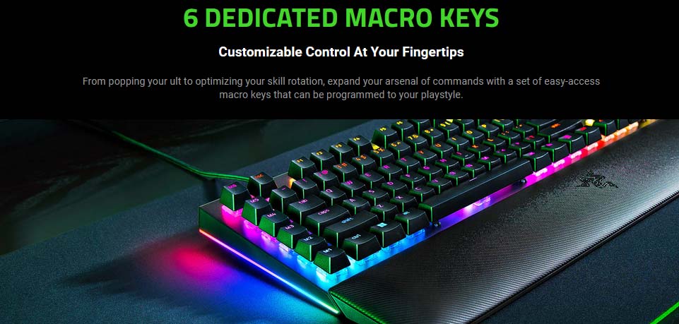 Razer BlackWidow V4 Green Switch | RZ03-04690500-R3F1