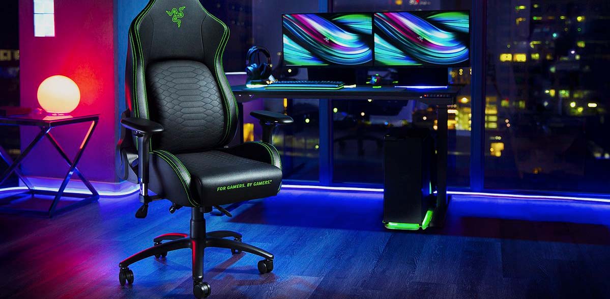 Razer Iskur Black-Green XL Chaise de Gaming | 8886419354277