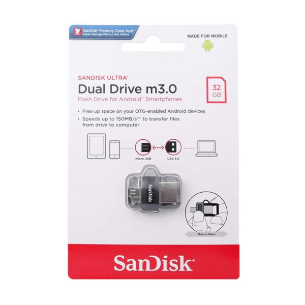 SanDisk Ultra Dual Drive Clé-USB m3.0 | SDDD3-000G-G46