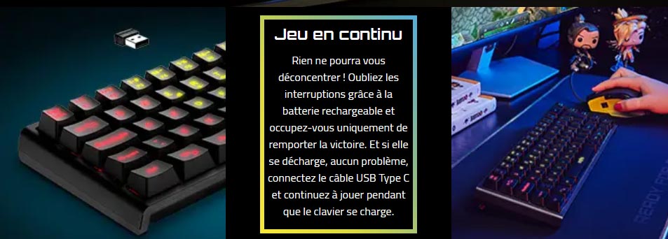 Energy Sistem ESG K4 KOMPACT-RGB Clavier Gaming | 8432426455072