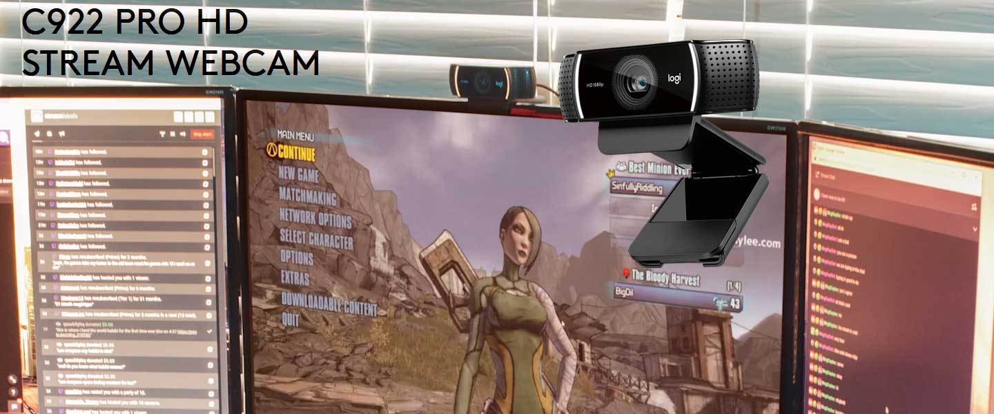 Logitech C922 PRO HD STREAM WEBCAM | 960-001088