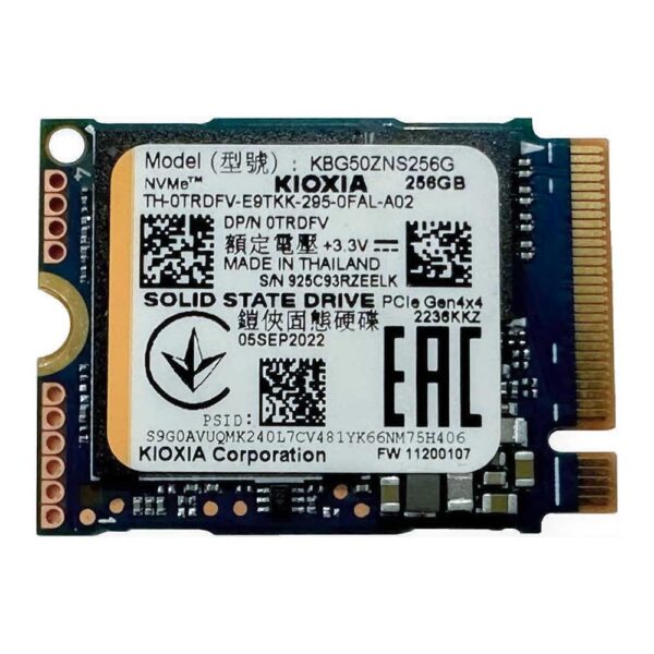 OEM Kioxia 256GB M.2 NVMe SSD Disque Dur | KBG50ZNS256G