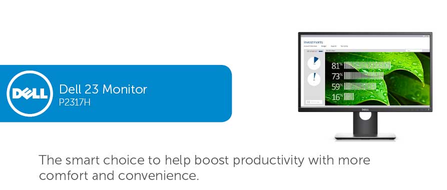 Dell 23 LED 1920x1080 60 Hz Moniteur P2317H