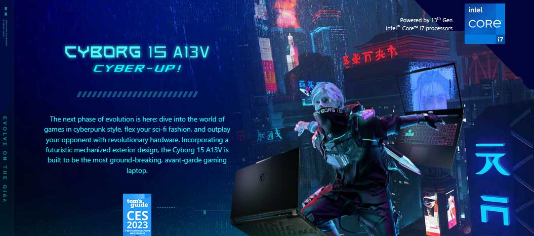 MSI Cyborg 15 A13V RTX 4060 Gaming PC Portable A13VFK-1691FR