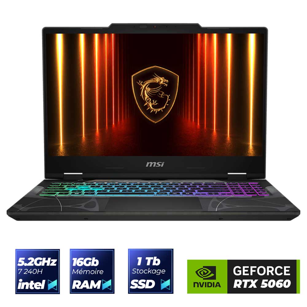 MSI Cyborg 15 B2RW RTX 5060 Gaming PC Portable | B2RWFKG-411FR