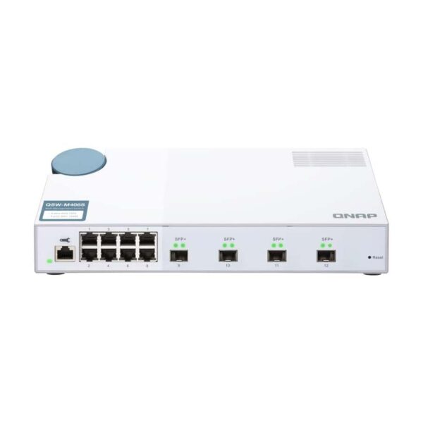 QNAP QSW-M408S 10GbE Managed Switch, with 4-Port 10G SFP