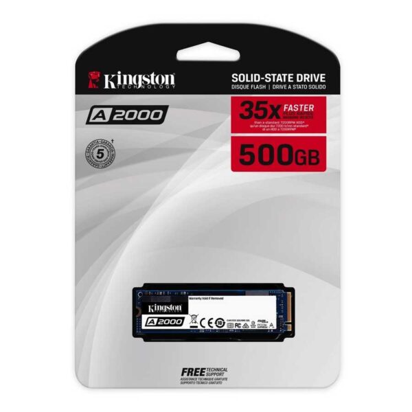 Kingston A2000 NVMe 500Gb PCIe SSD (SA2000M8/500G)