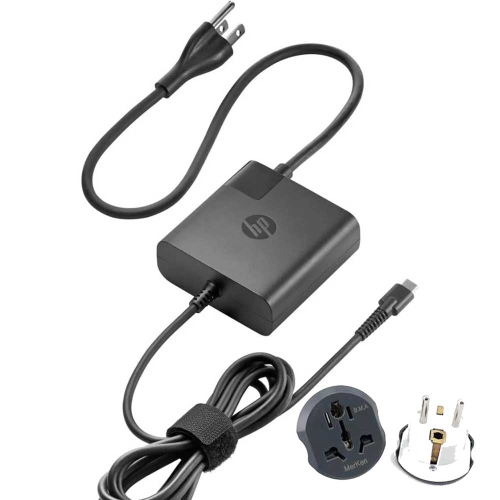 HP USB Type-C 65W Chargeur Original PRISE AMERICIAN | L30757-002