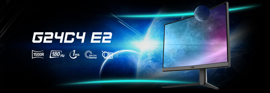 MSI G24C4 E2 180Hz Curved Gaming Moniteur | BA0T653801547 MSI G24C4 E2 180Hz Curved Gaming Moniteur | BA0T653801547