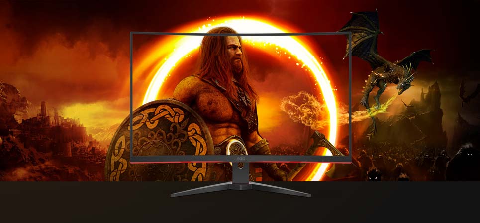 AOC C32G2ZE 240Hz Curved Gaming Moniteur | MYO-C32G2ZE
