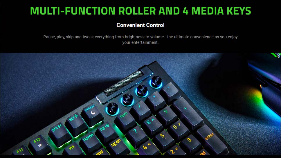 Razer BlackWidow V4 Green Switch | RZ03-04690500-R3F1