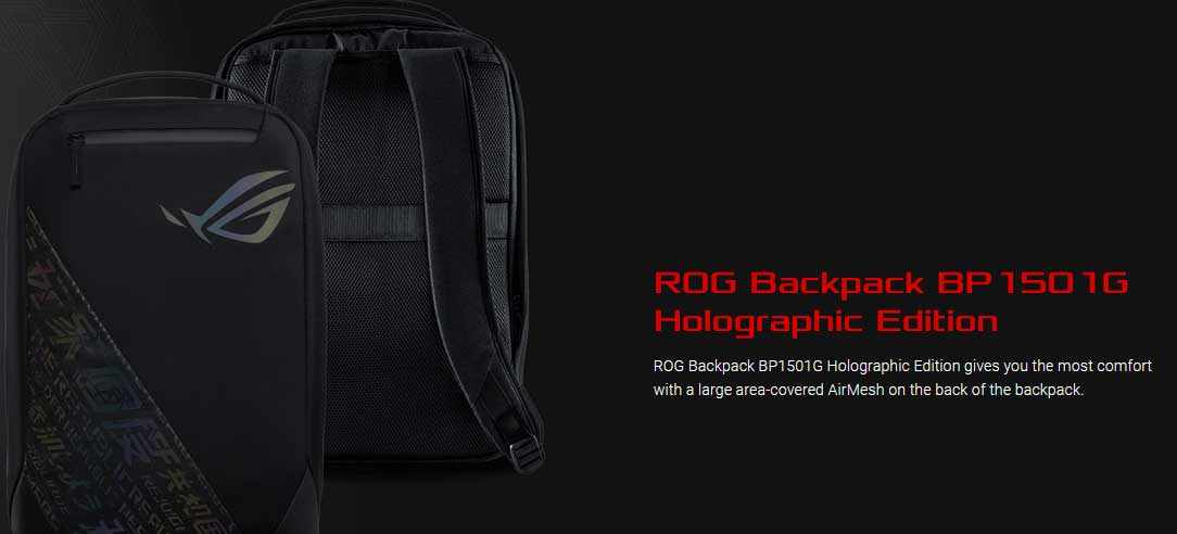 ASUS ROG BP1501G Sac a Dos Gaming Holographic Edition | 4711081939795