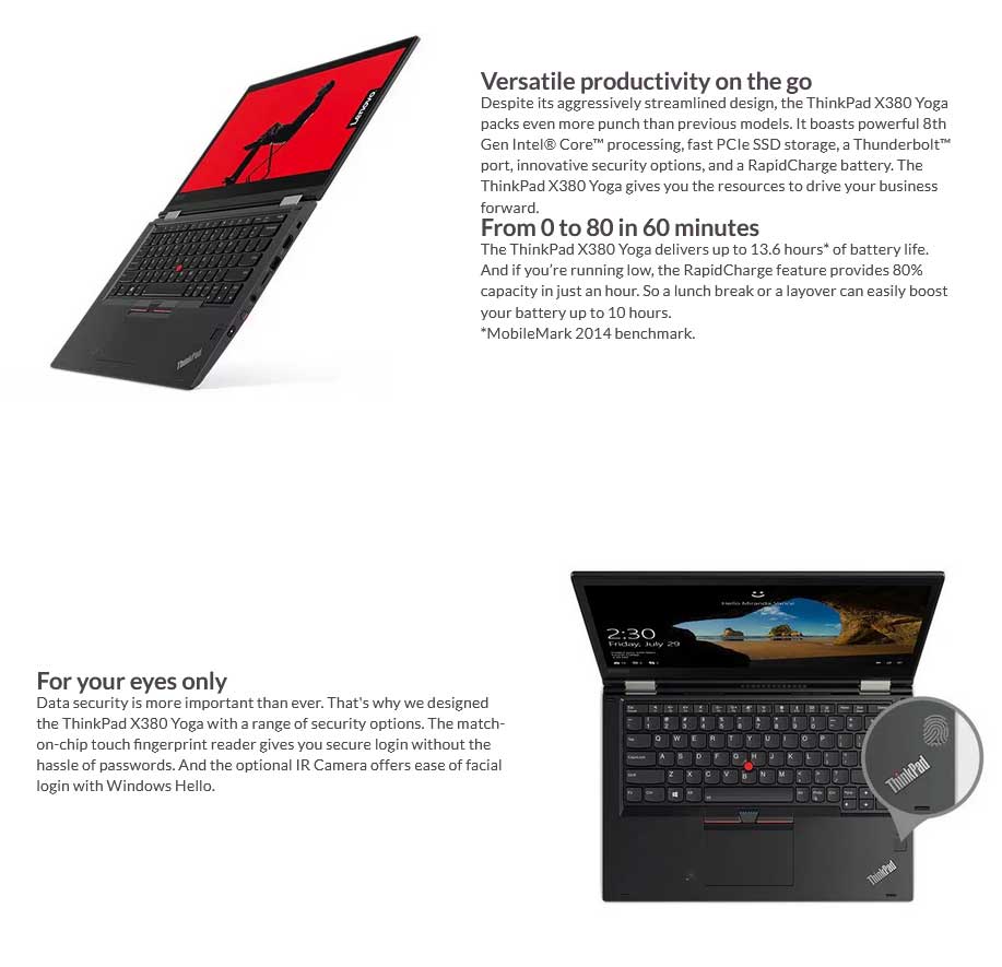 Lenovo ThinkPad X380 Yoga i7-8ème | X380-YOGA14 Lenovo ThinkPad X380 Yoga i7-8ème | X380-YOGA14