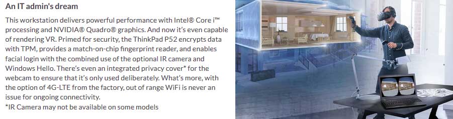 Lenovo ThinkPad P52 E-2176M Mobile Workstation | EZ-LTP15121 Lenovo ThinkPad P52 E-2176M Mobile Workstation | EZ-LTP15121
