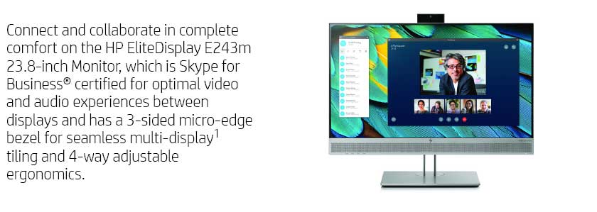 HP EliteDisplay E243m Moniteur | 1FH47AA#ABB