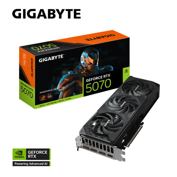 Gigabyte GeForce RTX  5070 WINDFORCE OC SFF 12GB | GV-N5070WF3OC-12GD