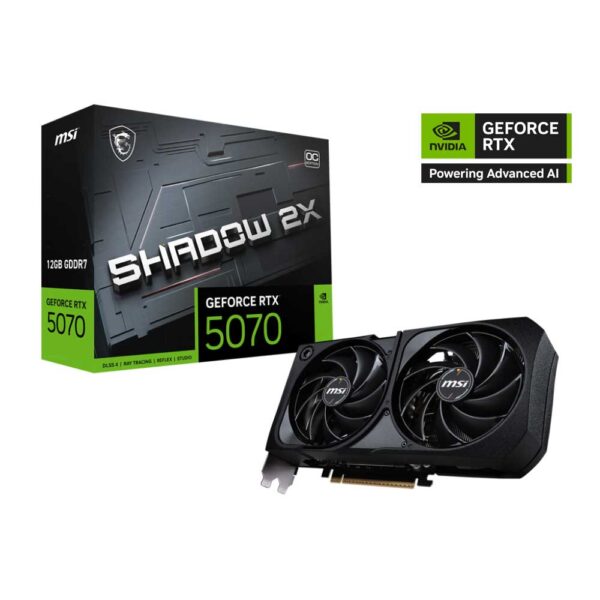 MSI GeForce RTX 5070 12GB SHADOW 2X OC | G5070-12S2C