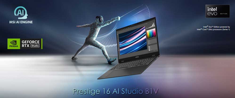 MSI Prestige 16 AI Studio B1V Gaming Laptop | B1VGG