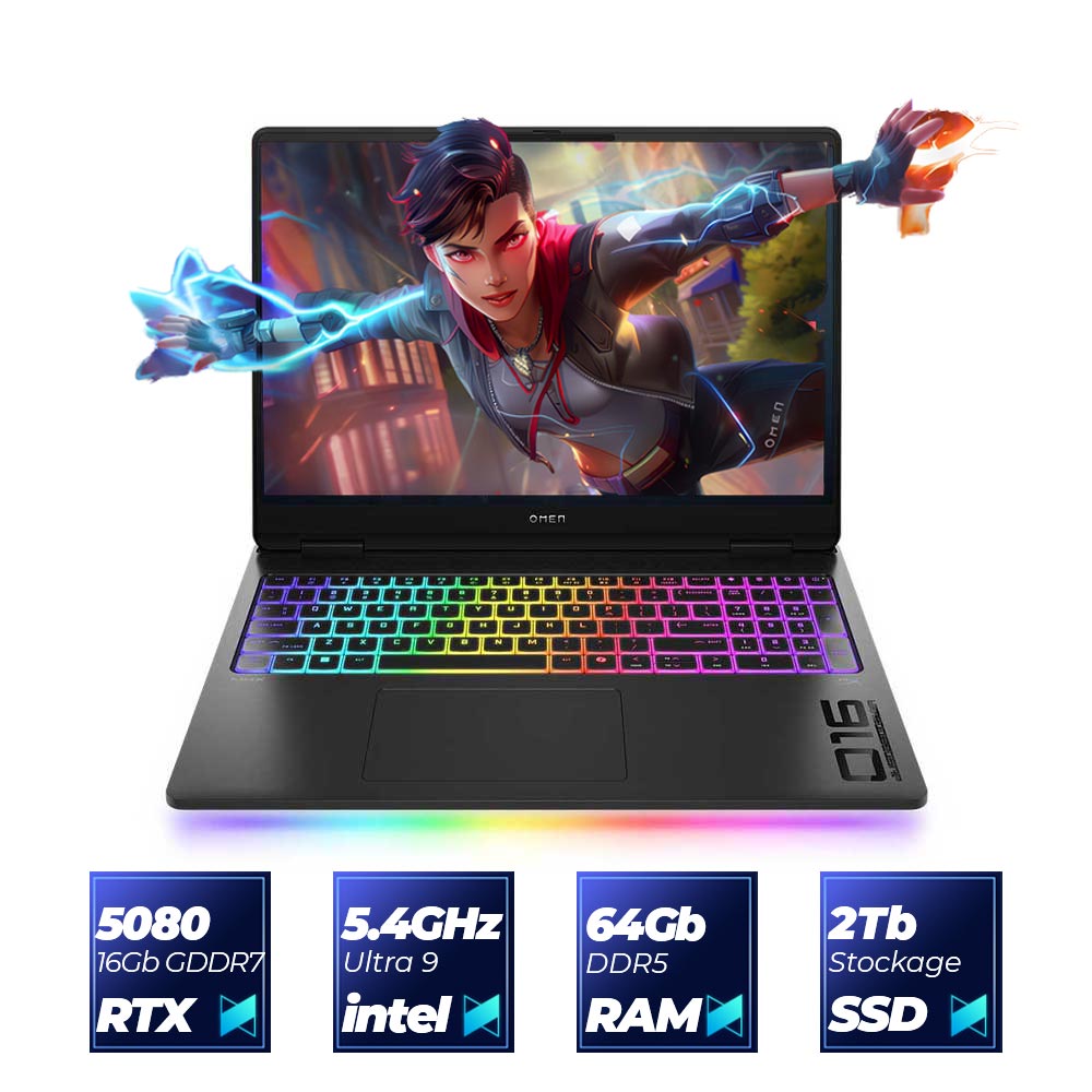 OMEN MAX 16 Ultra 9 275HX RTX 5080 Gaming Laptop | 16-ah0016ns