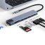 Adaptateur de lecteur de carte SD-TF 8 en 1 USB C Type-C vers PD HDTV 4K RJ45 USB C 3.0 3.1 7